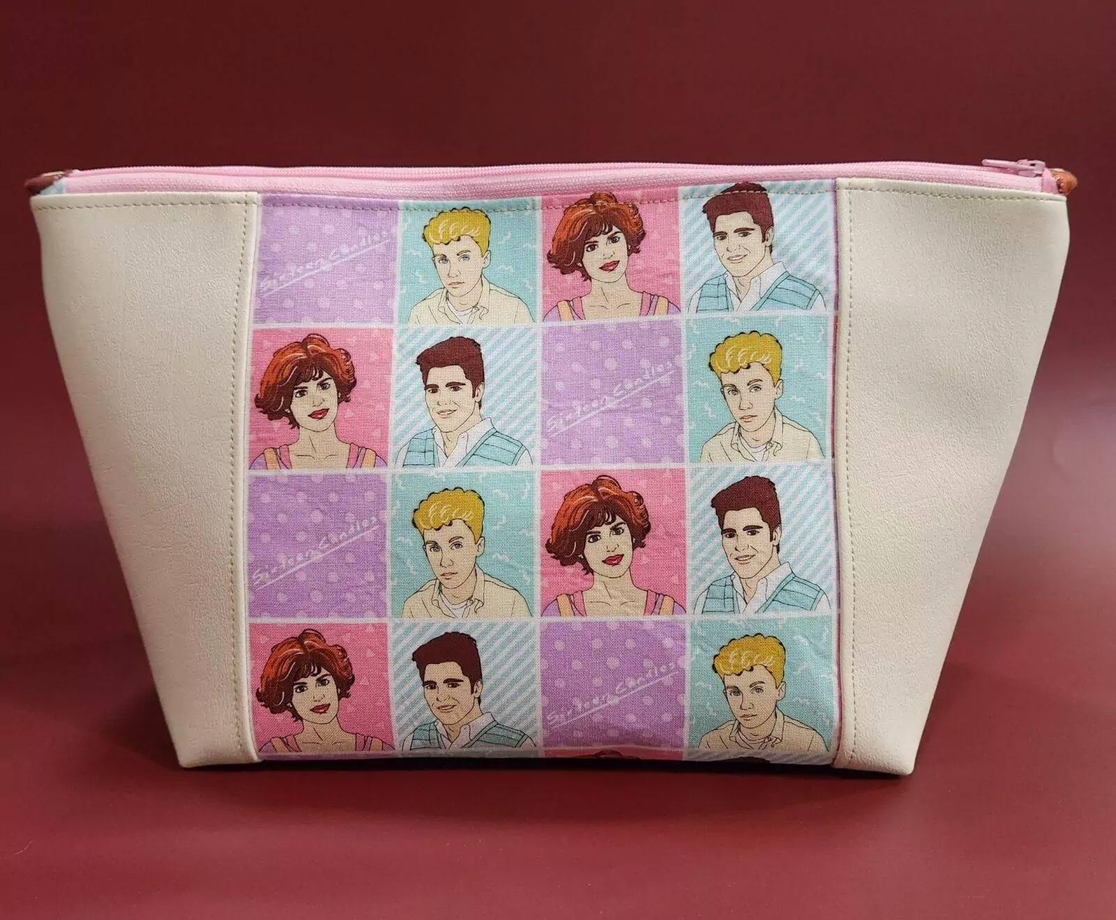 PEEK-A-BOO BAG: 16 Candles - Baby Pink Lining and Zipper